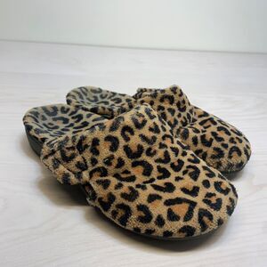 Vionic Womens 7 Leopard Gemma Soft Mule Slippers Orthotic Comfort
